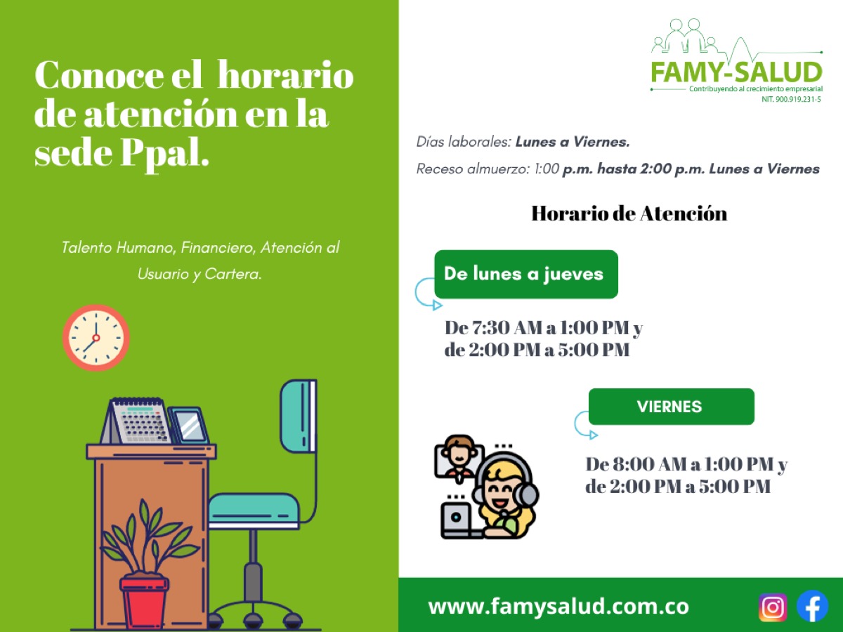 Imagen de la publicación: Horario de Atención